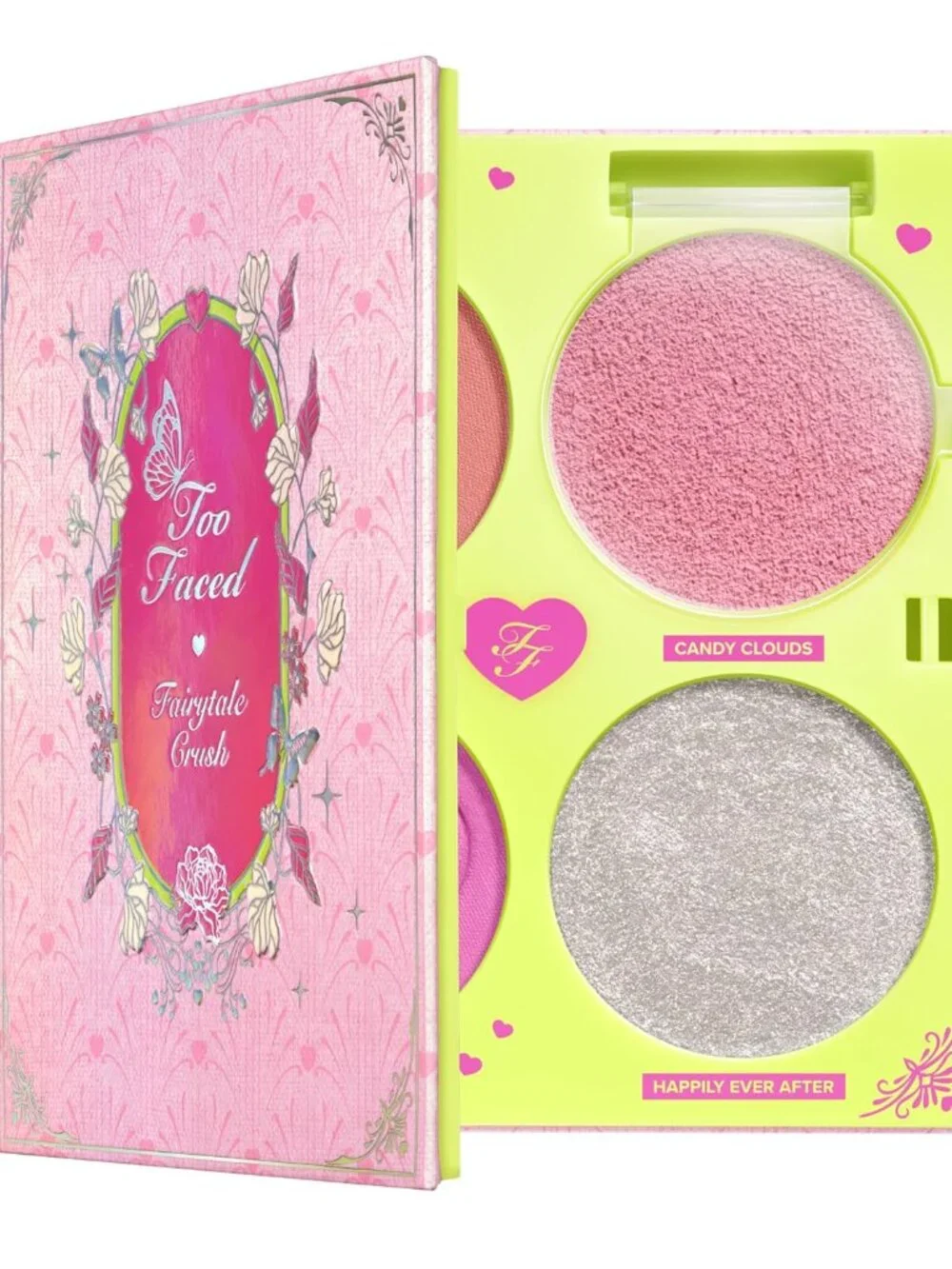 Too Faced Fairytale Crush Blush & Highlighter Palette Makeup Set NEW NIB